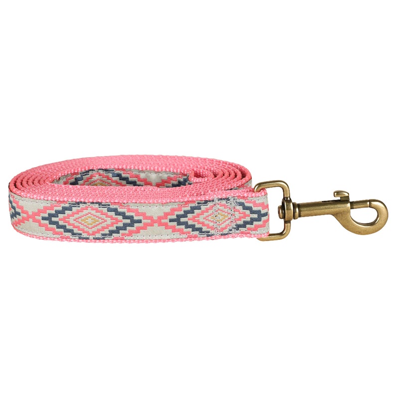 1 x 6ft Ribbon Dog Leash  Southwest, Green