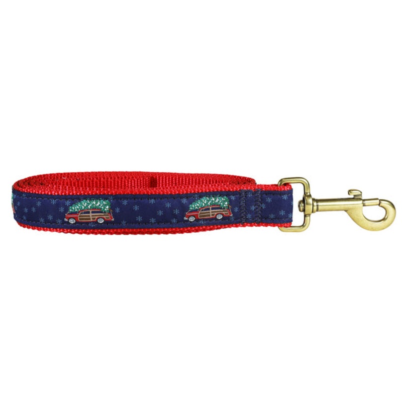 1 x 6ft Ribbon Dog Leash  Woodie & Christmas Tree