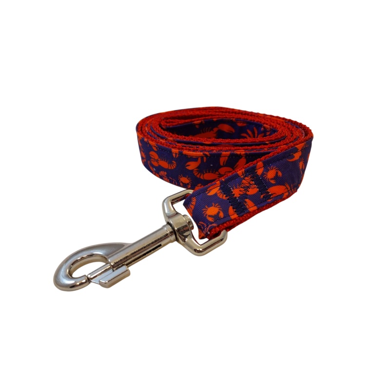1 Ribbon Dog Leash  Crabby Lobster 52″