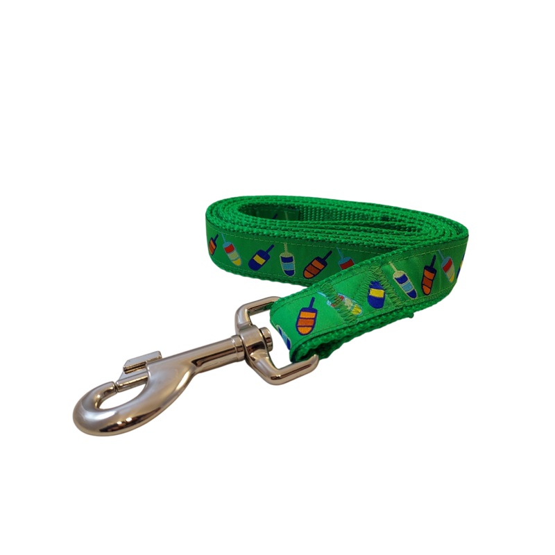 1 x 5ft  Ribbon Dog Leash  Buoys, Green