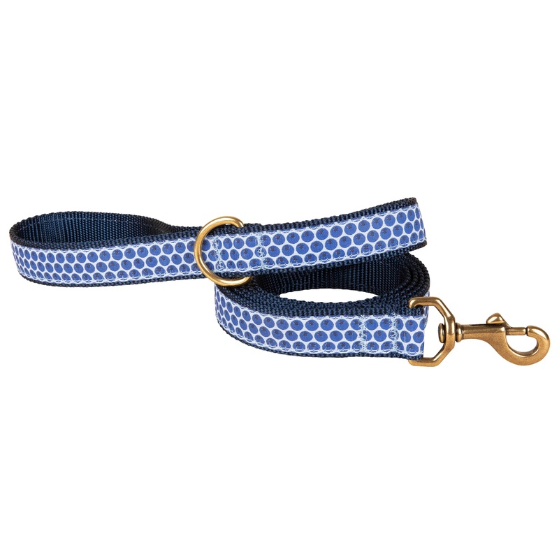 1 x 6ft Ribbon Dog Leash  Blueberries