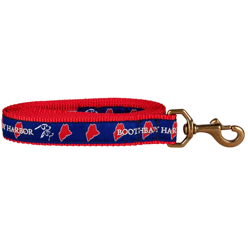 1 x 6ft Ribbon Dog Leash  Boothbay Harbor
