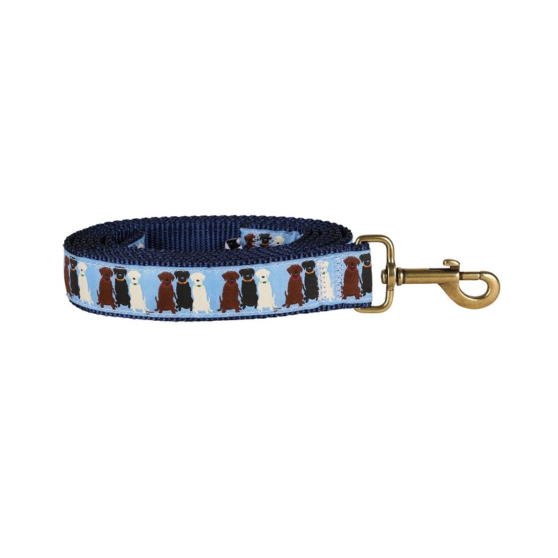 1 x 6ft Ribbon Dog Leash  Three Labs, Blue