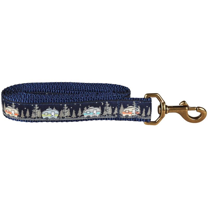 1 x 6ft Ribbon Dog Leash  Vintage Campers