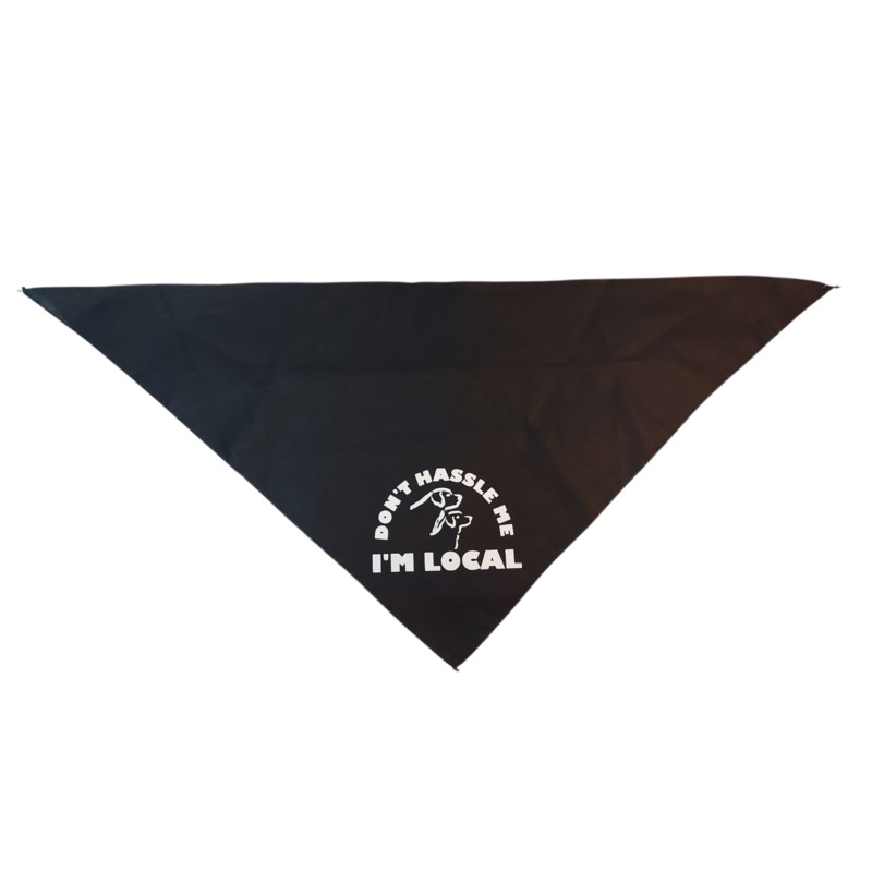 Dog Bandana – Don’t Hassle Me Large Black