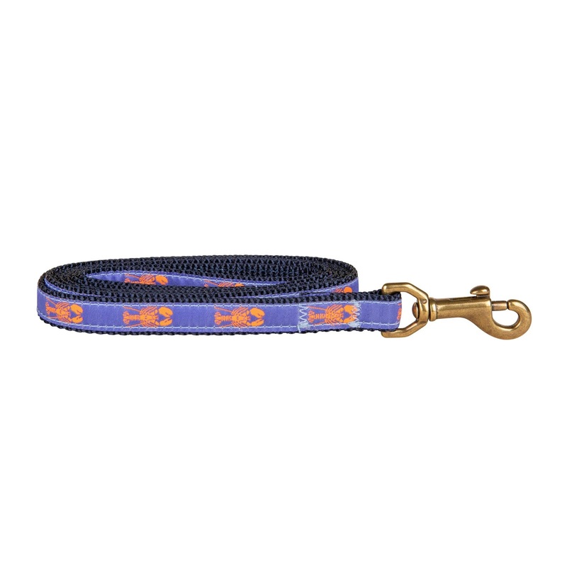 5/8 x 6ft Ribbon Dog Leash  Lobster, Periwinkle