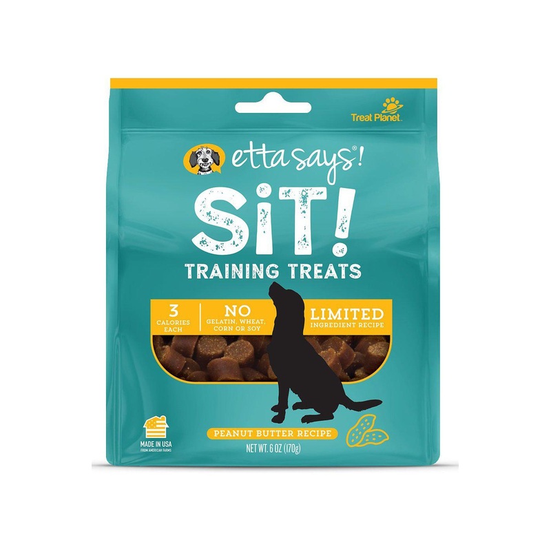 Etta Says Sit! Peanut Butter Training Dog Treats 6 oz