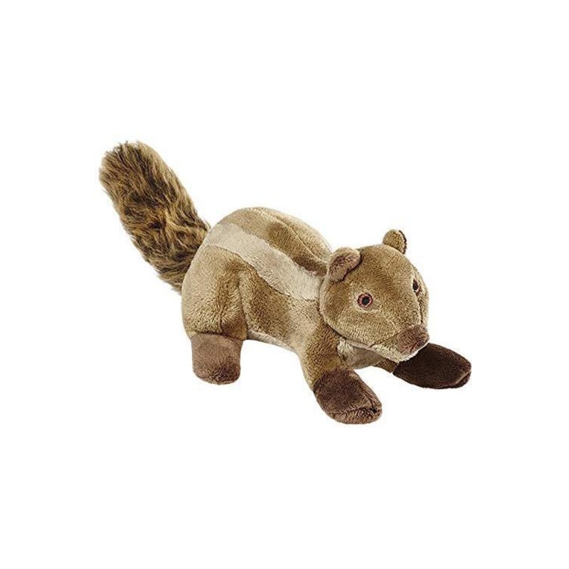 Fluff and Tuff Peanut Chipmunk Dog Toy Small 7 in
