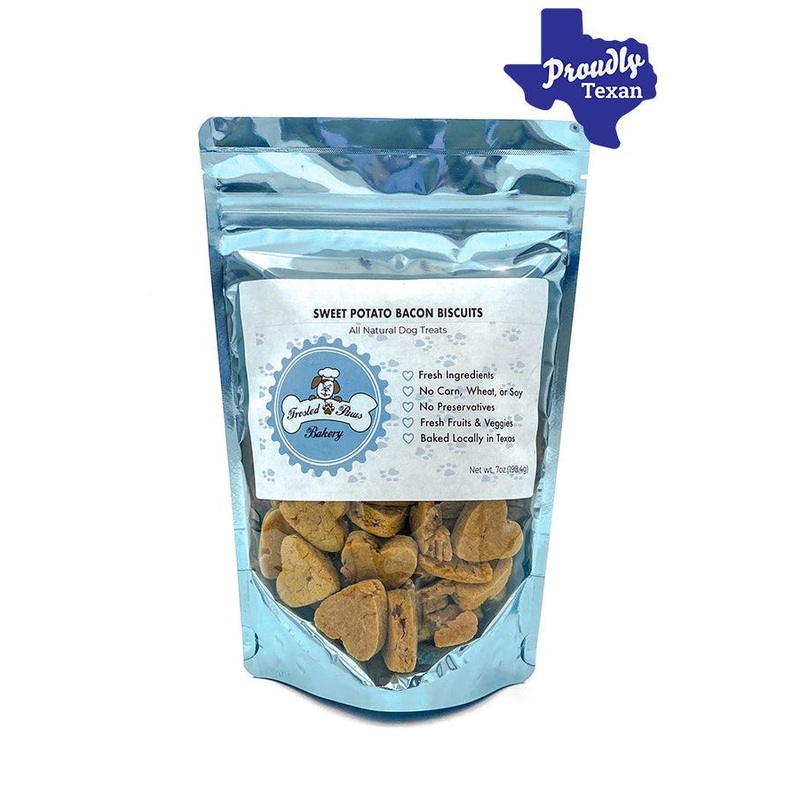 Frosted Paws Sweet Potato and Bacon Dog Biscuits 7 oz
