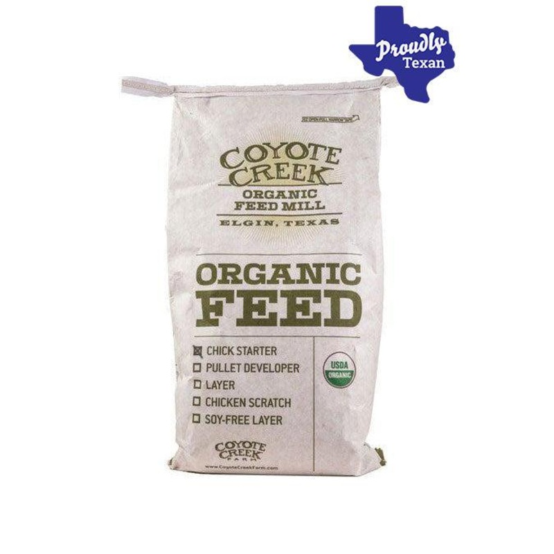 Coyote Creek Organic Chick Starter Chicken Feed 50 lb