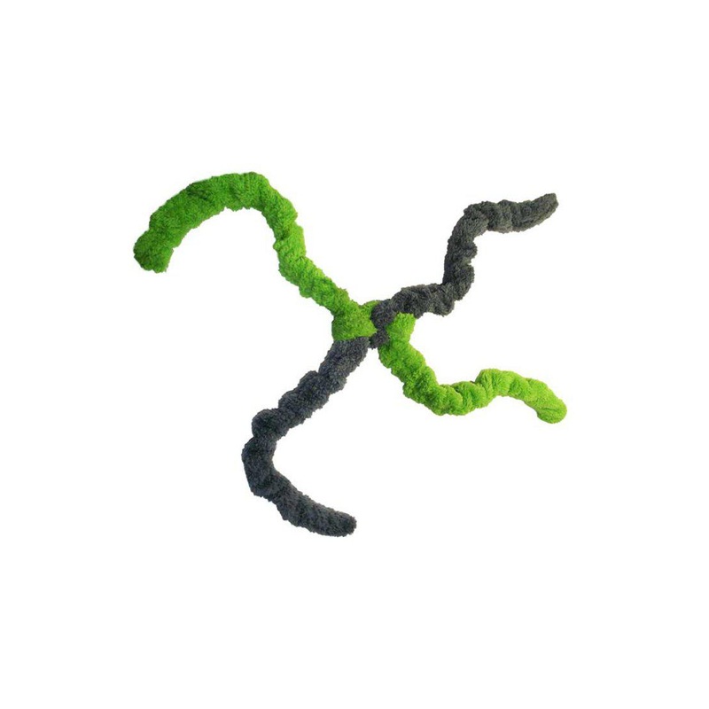 Cycle Dog Duraplush Springy Thing Green Dog Toy Large 17 in