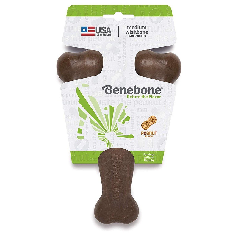 Benebone Peanut Butter Flavored Wishbone Dog Chew Large