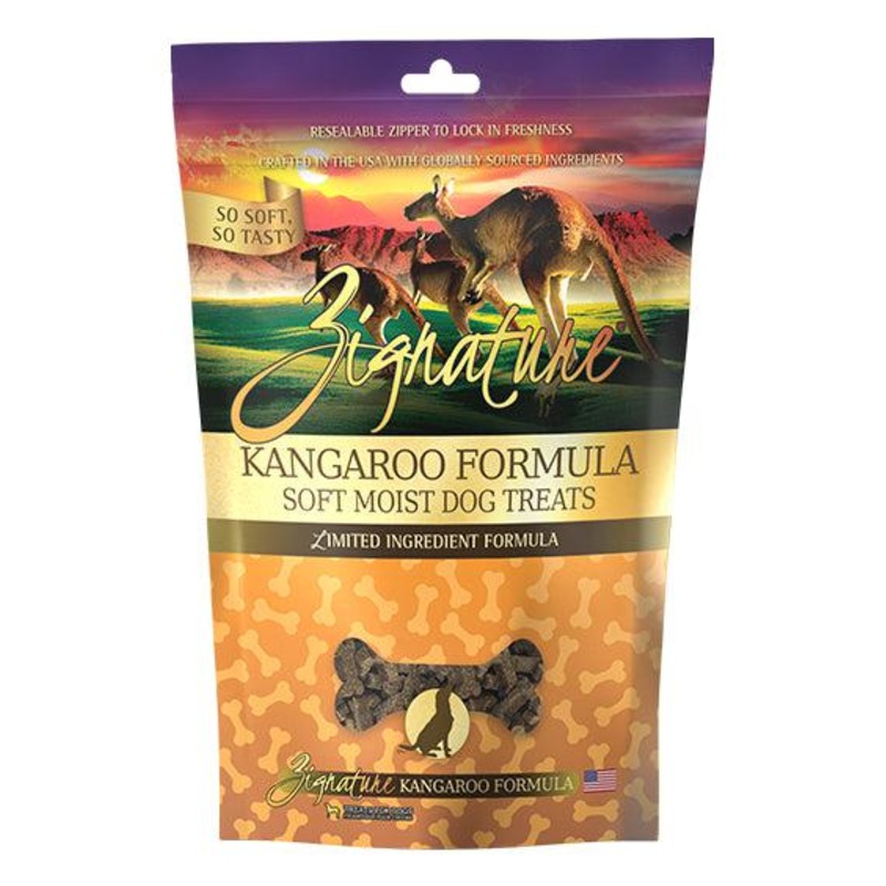 Zignature Kangaroo Soft Moist Dog Treats 4 oz
