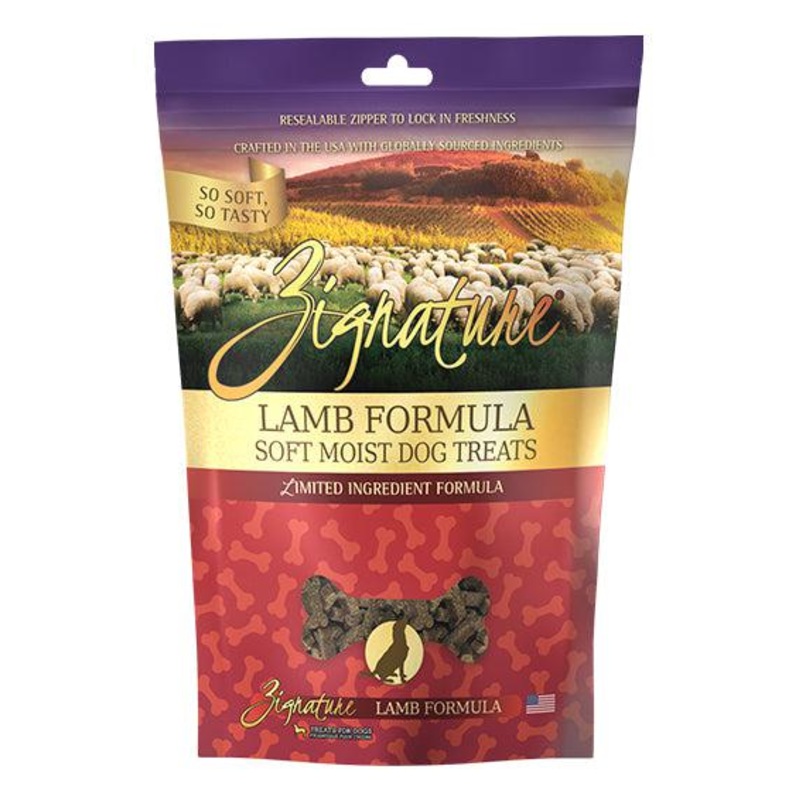Zignature Lamb Soft Moist Dog Treats 4 oz