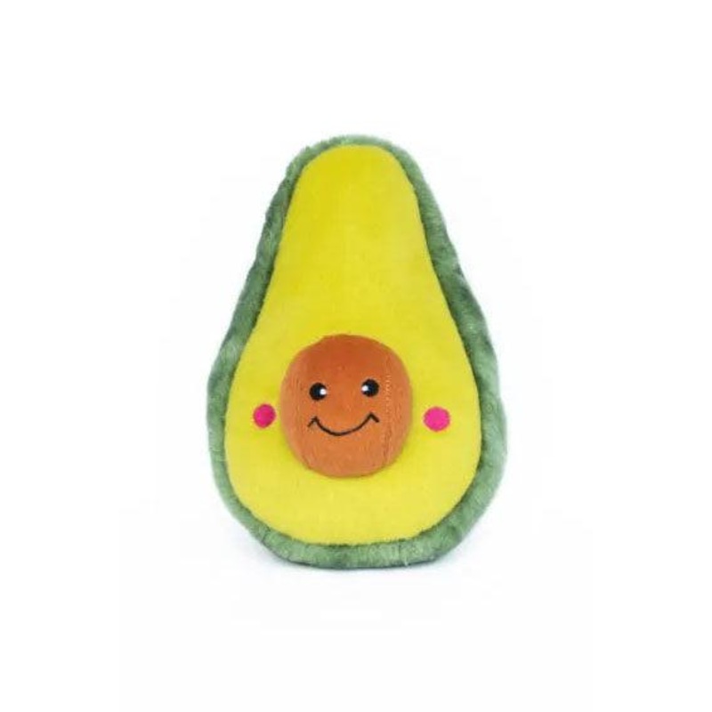 Zippy Paws Fiesta NomNomz Avocado Dog Toy 8 in