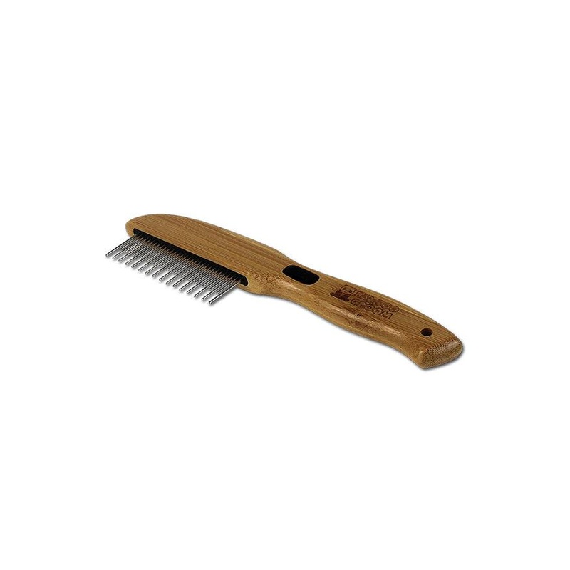 Bamboo Groom Comb with Rotating Pins 31 Pins