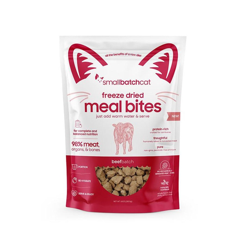 Small Batch Beef Bites Freeze Dried Cat Food 10 oz