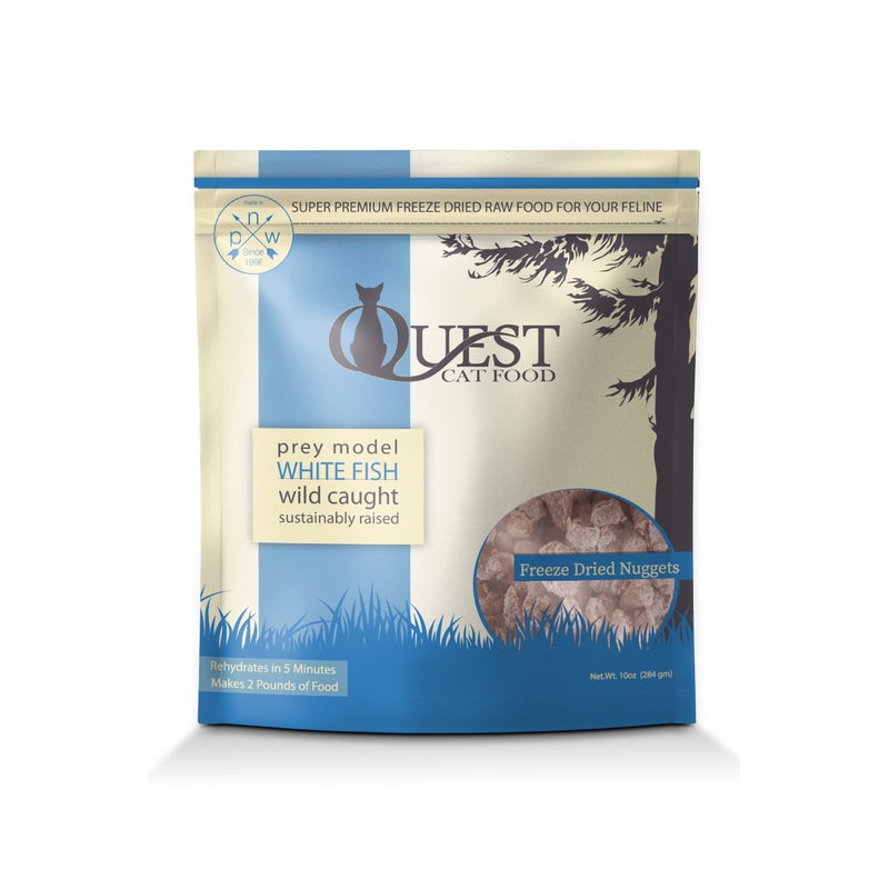 Steve’s Quest Whitefish Nuggets Freeze-Dried Cat Food 10 oz
