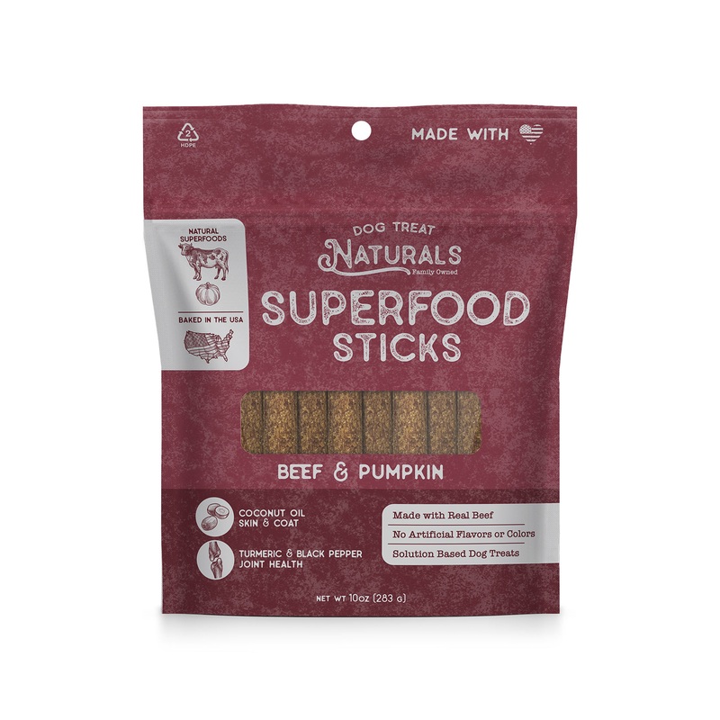 Dog Treat Naturals Beef and Pumpkin Sticks Dog Treats 10 oz