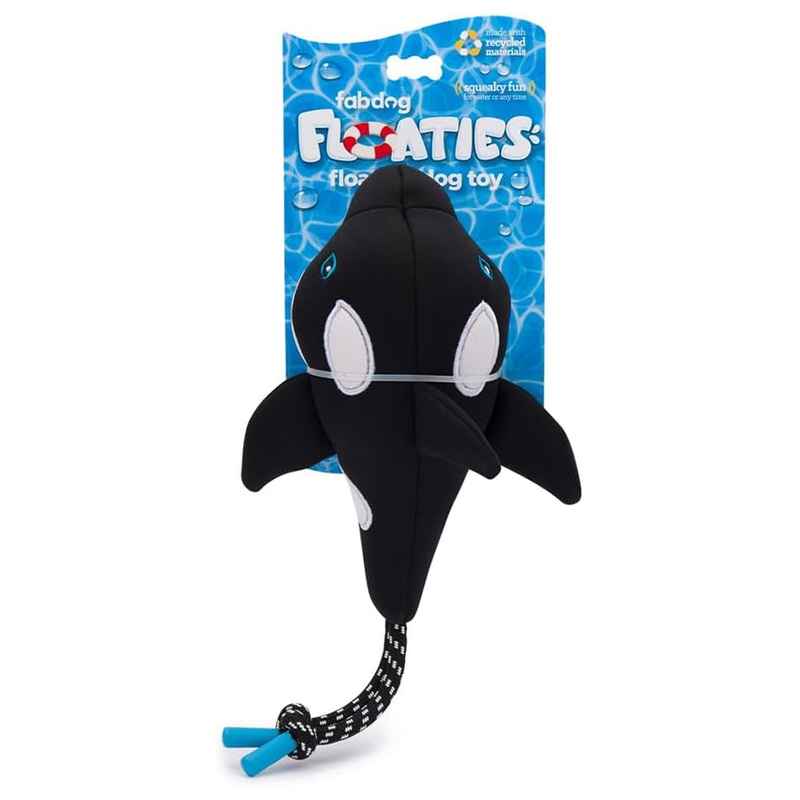 FabDog Whale Floaties Dog Toy