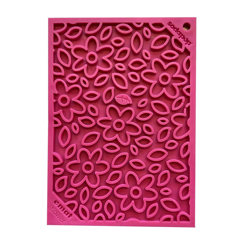 SodaPup Flower Power Pink Lickmat Large