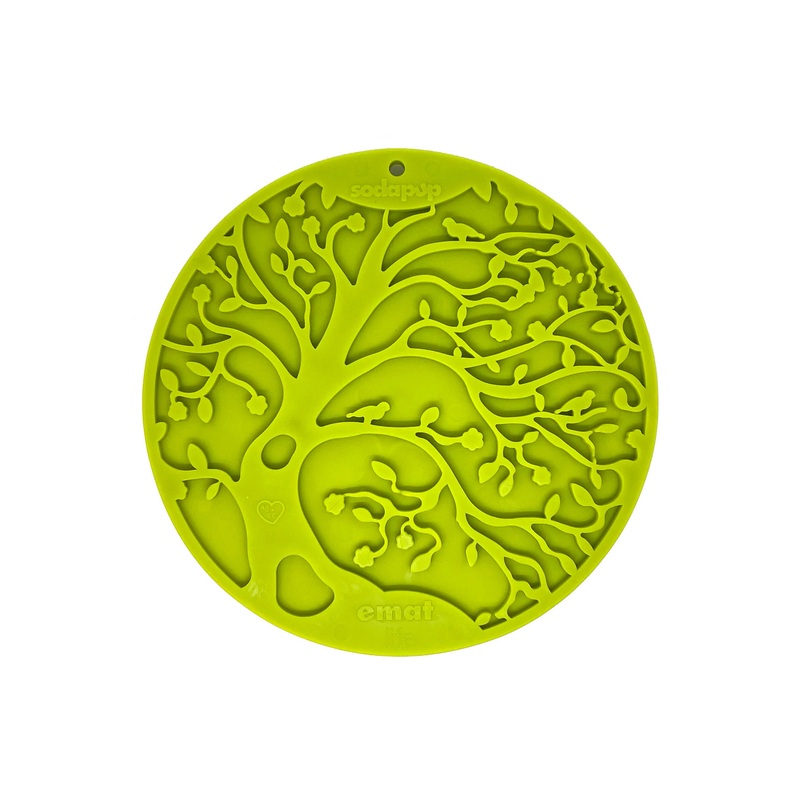SodaPup Green Tree of Life Lickmat with Suction Cups Large