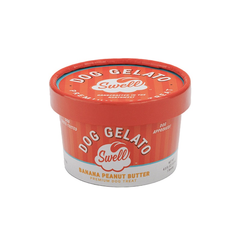 Swell Gelato Banana Peanut Butter Frozen Dog Treat 4 oz