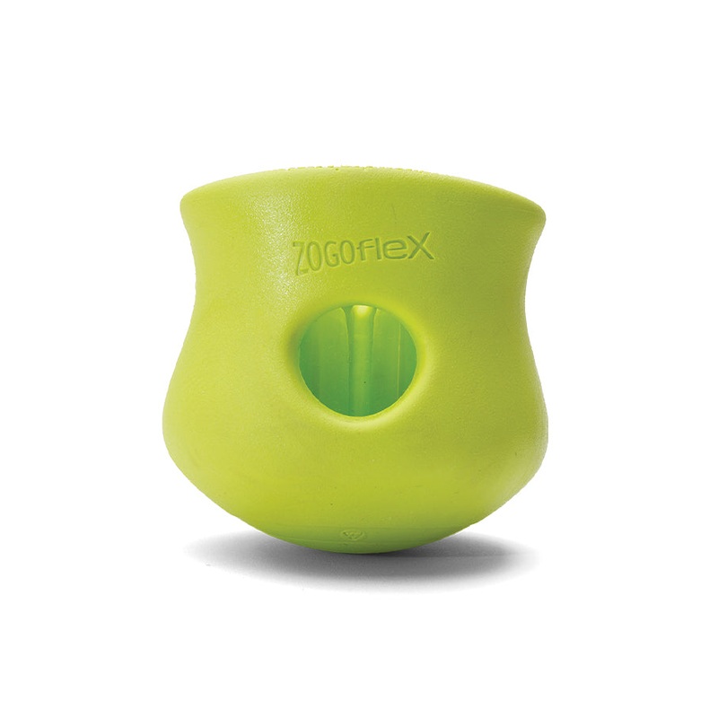 West Paw Zogoflex Toppl Granny Smith Dog Toy Large 4 in
