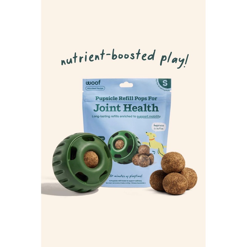 Woof Joint Health Wellness Refill Pops Dog Toy Small