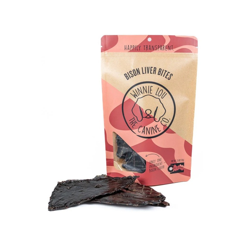 Winnie Lou Bison Liver Bites Dog Treats Default Title