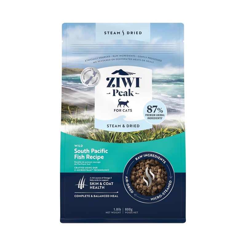 ZIWI Steam Dried South Pacific Fish Cat Food 1.8 lb