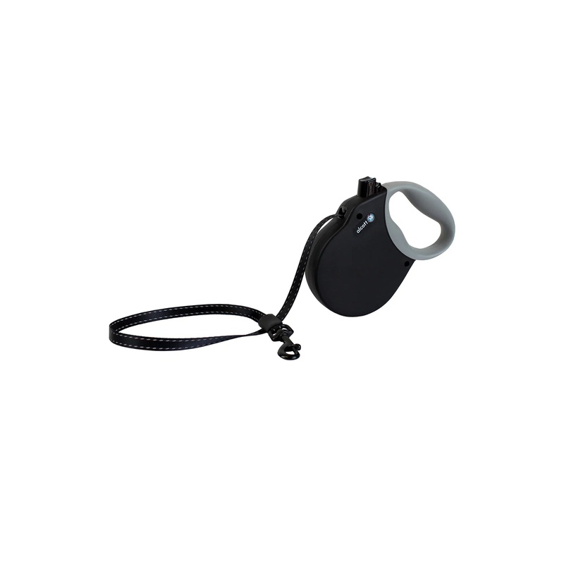 Alcott Adventure Black Retractable Dog Leash X-Small