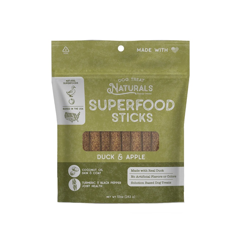 Dog Treat Naturals Duck and Apple Sticks Dog Treats 10 oz