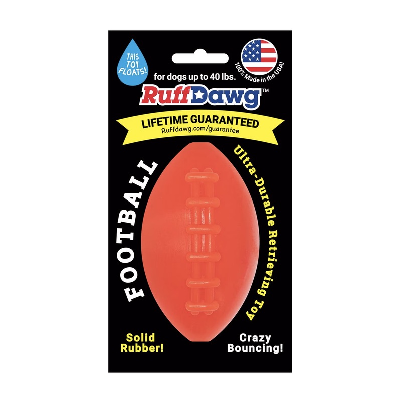 Ruff Dawg Indestructible Football Dog Toy Small