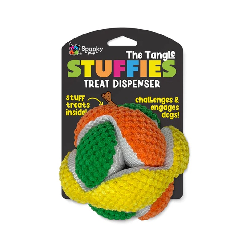 Spunky Pup Tangle Stuffies Treat Dispensing Plush Toy Regular