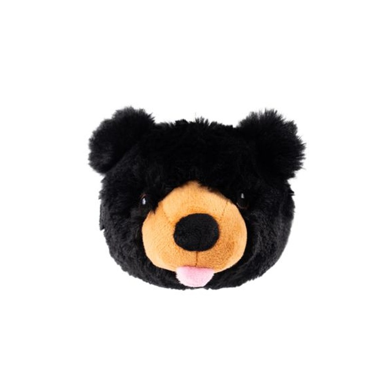 Tall Tails Black Bear Head 2-in-1 Dog Toy