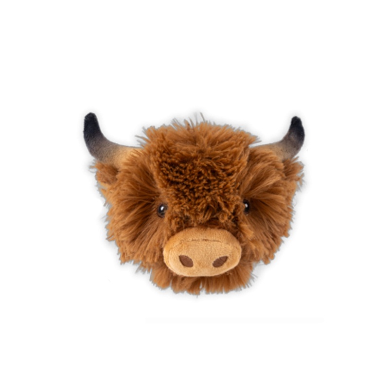 Tall Tails Highland Cow Head 2-in-1 Dog Toy