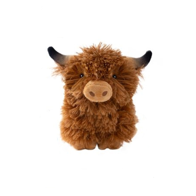 Tall Tails Highland Cow Squeaker Plush Dog Toy