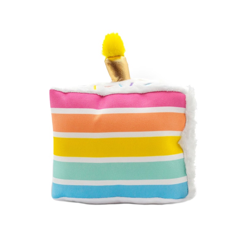 ThoozyPet Birthday 5-Layer Cake Plush Dog Toy 8 in.