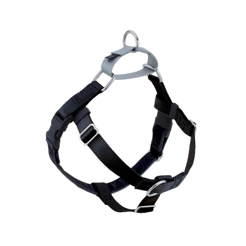 2 Hounds Freedom No-Pull Black Dog Harness Small 5/8 inch