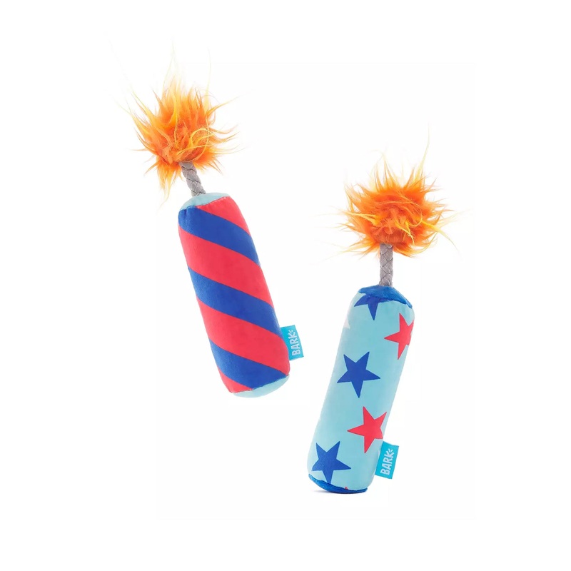BARK Pup-Pup Fireworks Plush Dog Toy Extra Small/Small