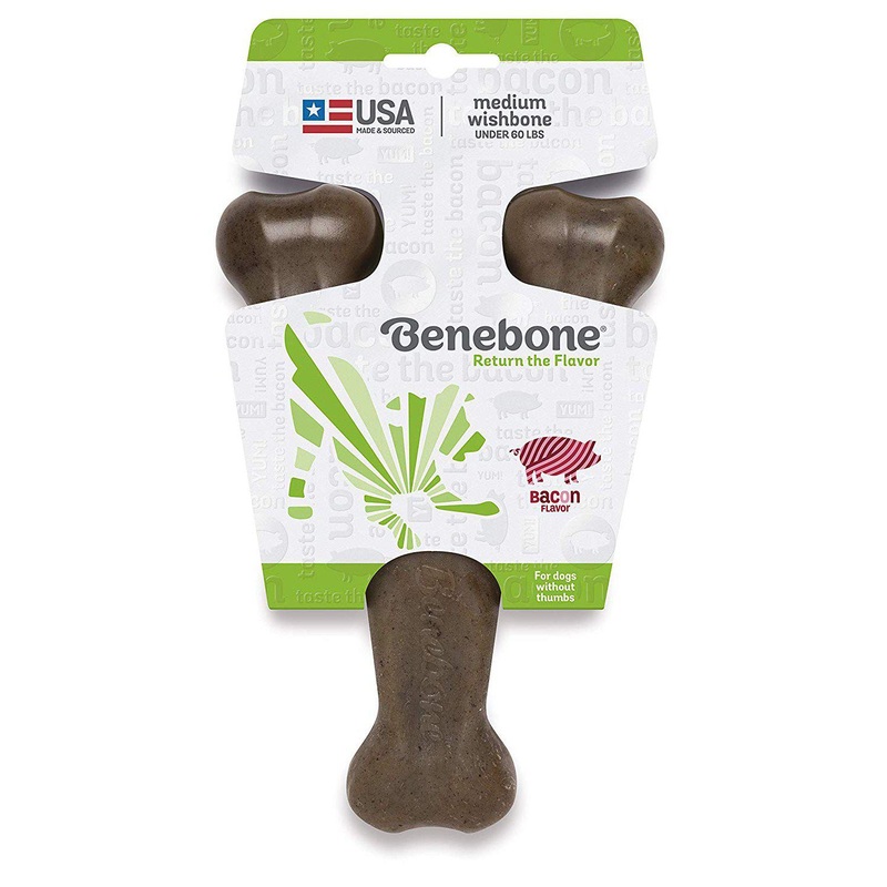 Benebone Bacon Flavored Wishbone Dog Chew Giant