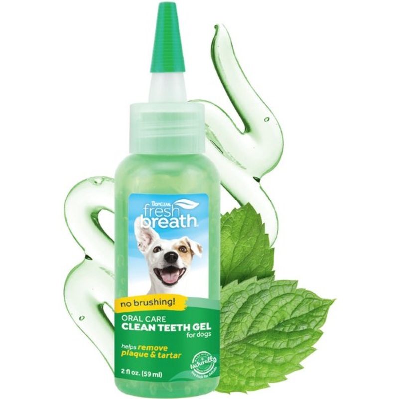 TropiClean Fresh Breath Oral Care Clean Teeth Gel for Dogs 2 oz