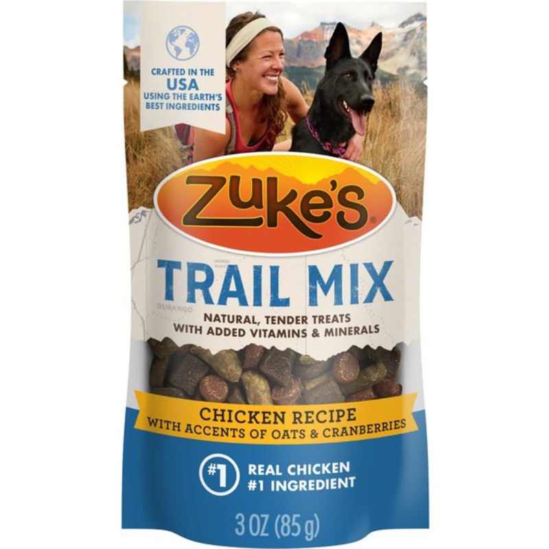 Zuke’s Trail Mix Natural Chicken Recipe Soft & Chewy Dog Treats 3 oz