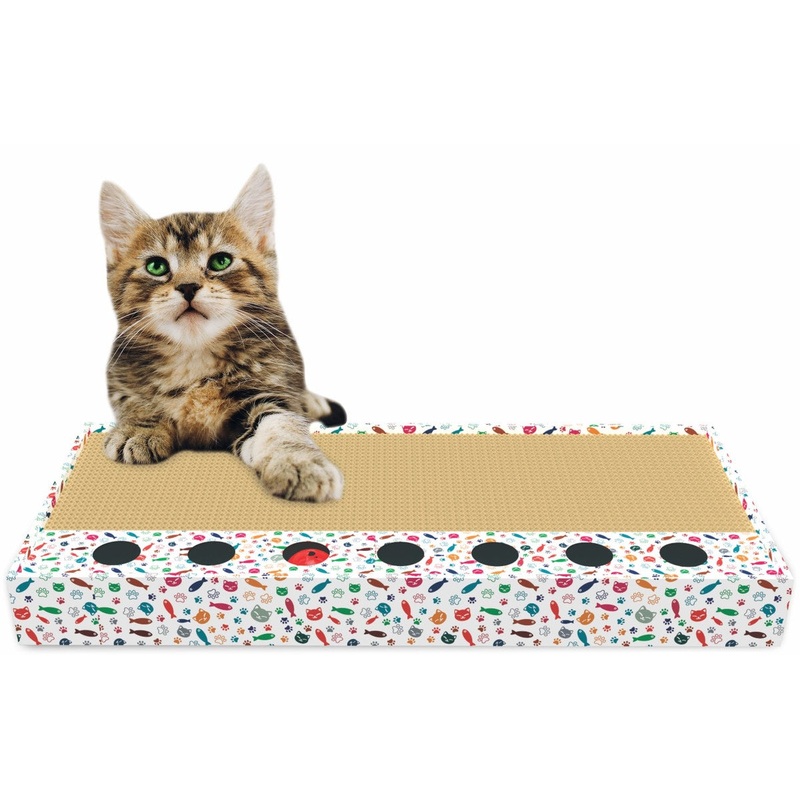ThoozyPet Scratch & Play Cat Scratcher 19 x 9 in