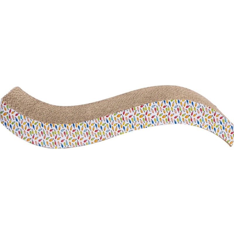 ThoozyPet Shallow Wave Cat Scratcher 20.75 x 8 x 3.35 in