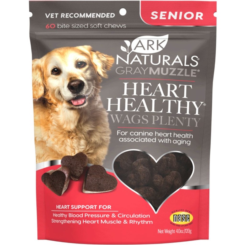 Ark Naturals Gray Muzzle Heart Healthy! Wags Plenty! 60 count