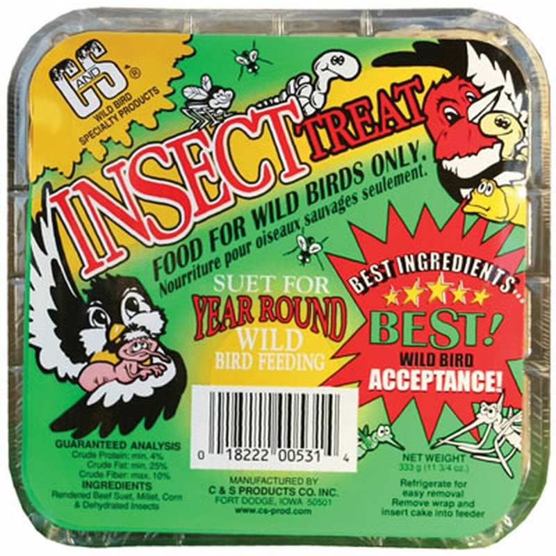C&S Products Insect Treat Suet 11 oz