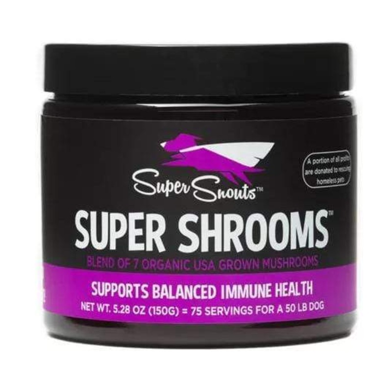Super Snouts Super Shrooms Powder Supplement for Dogs 75 gm