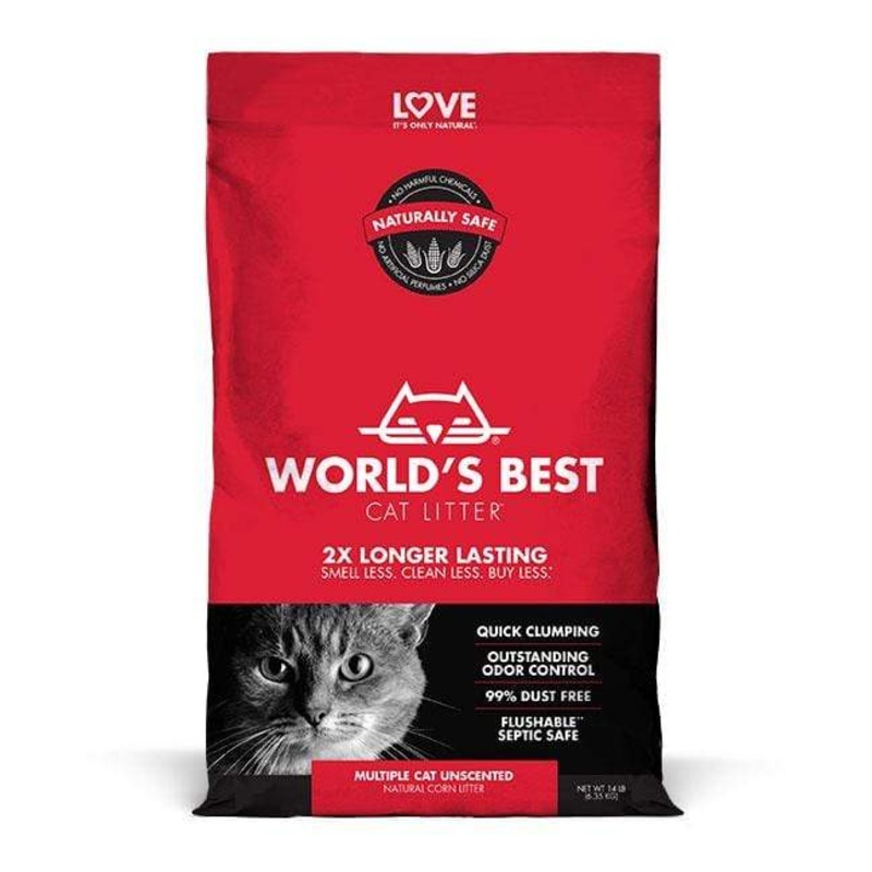 Worlds Best Cat Litter Multiple Cat Clumping Formula Cat Litter 8 lb